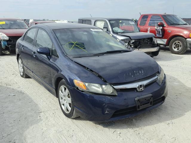 1HGFA16577L079368 - 2007 HONDA CIVIC LX BLUE photo 1