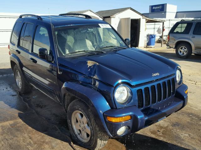 1J4GL58K43W613968 - 2003 JEEP LIBERTY LI BLUE photo 1