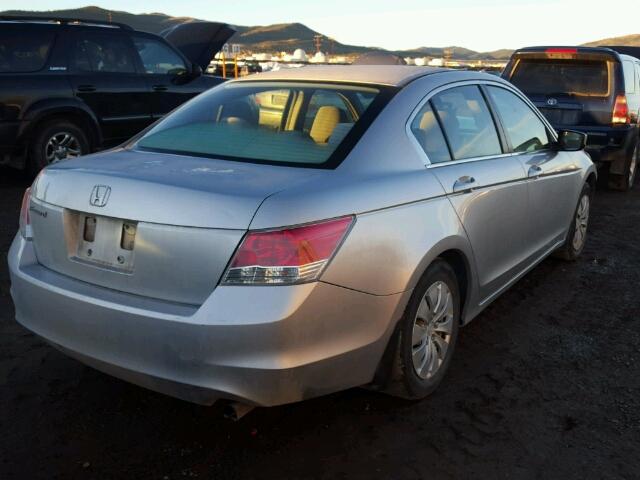 1HGCP26379A018848 - 2009 HONDA ACCORD LX SILVER photo 4