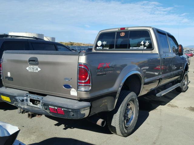 1FTSW31P64EC27609 - 2004 FORD F350 SRW S BROWN photo 4