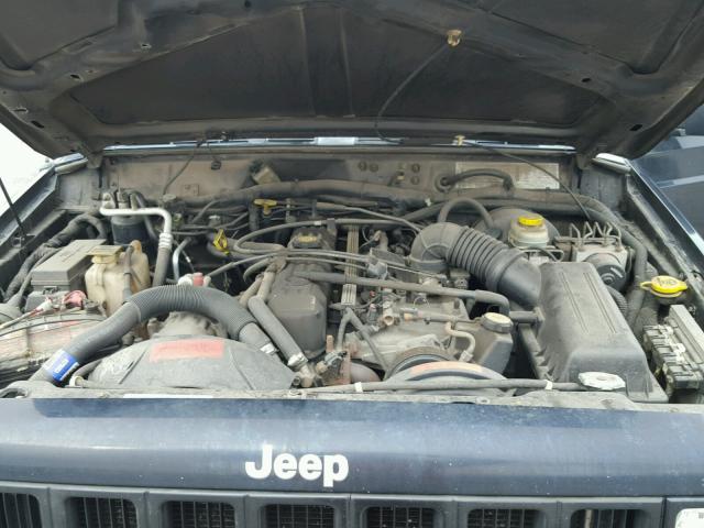 1J4FJ68SXWL183506 - 1998 JEEP CHEROKEE S BLACK photo 7