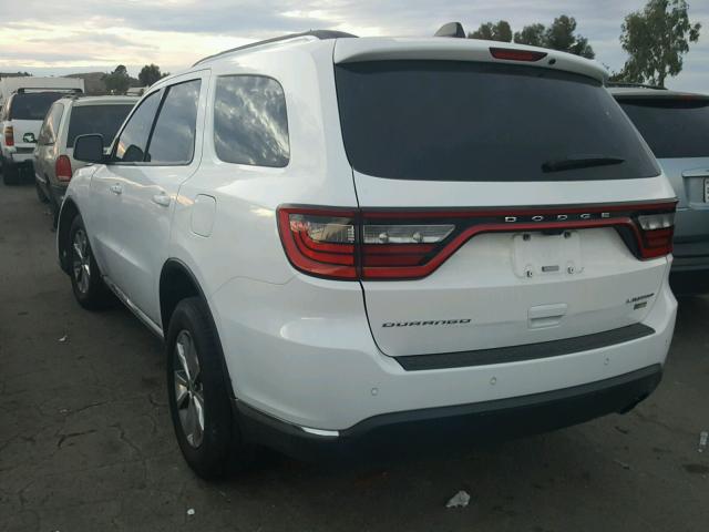 1C4RDHDG7FC888318 - 2015 DODGE DURANGO LI WHITE photo 3