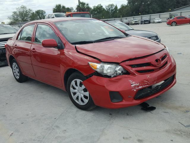 2T1BU4EE2DC989021 - 2013 TOYOTA COROLLA BA RED photo 1