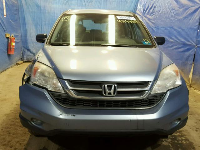 5J6RE4H38AL050444 - 2010 HONDA CR-V LX BLUE photo 9