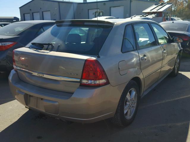 1G1ZT62875F268707 - 2005 CHEVROLET MALIBU MAX GOLD photo 4