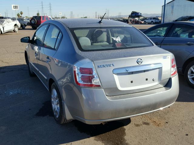 3N1AB6APXAL618009 - 2010 NISSAN SENTRA 2.0 GRAY photo 3