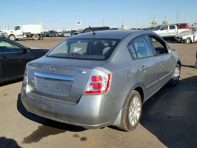 3N1AB6APXAL618009 - 2010 NISSAN SENTRA 2.0 GRAY photo 4