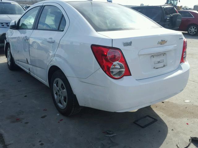 1G1JA5SH1D4161336 - 2013 CHEVROLET SONIC LS WHITE photo 3