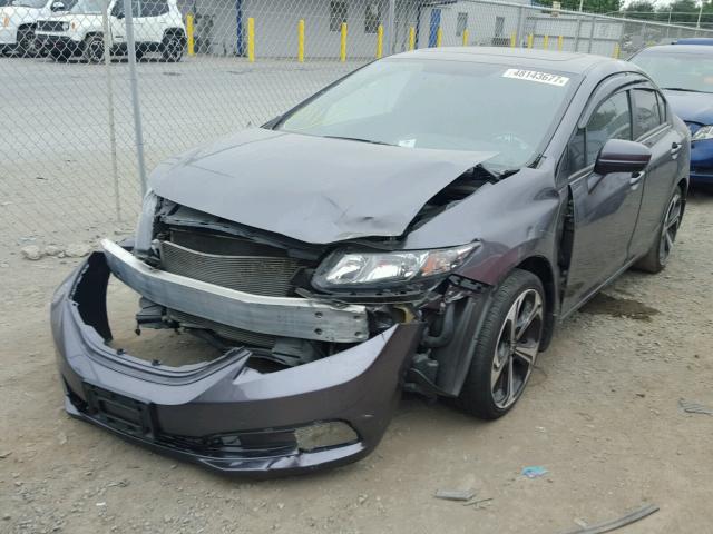 2HGFB6E5XEH705873 - 2014 HONDA CIVIC SI CHARCOAL photo 2