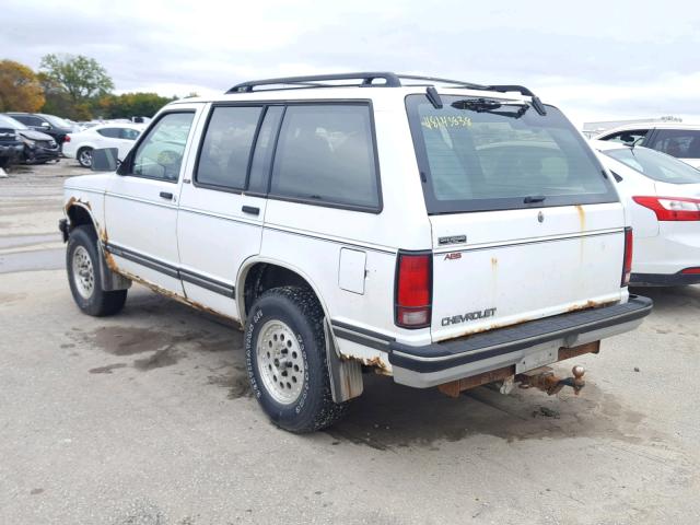 1GNDT13W5P2132935 - 1993 CHEVROLET BLAZER S10 WHITE photo 3