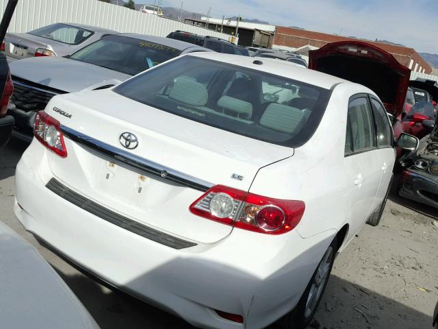 5YFBU4EE2DP099070 - 2013 TOYOTA COROLLA BA WHITE photo 4