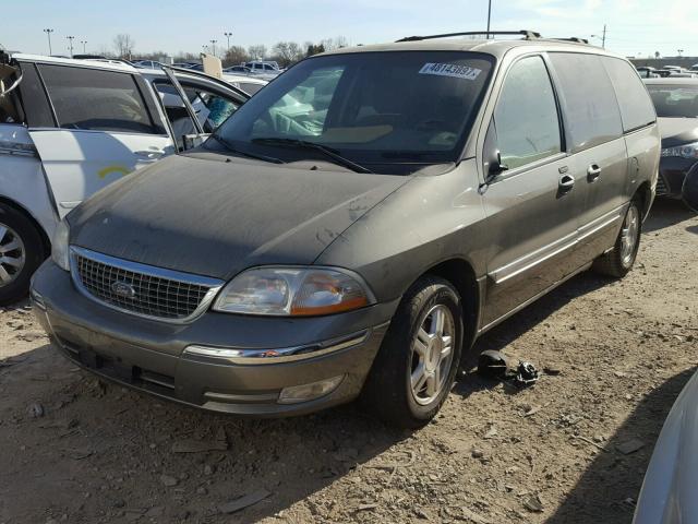 2FMZA52492BA28135 - 2002 FORD WINDSTAR S GREEN photo 2