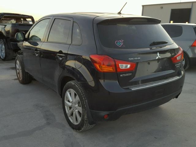 4A4AP3AU8EE020079 - 2014 MITSUBISHI OUTLANDER BLACK photo 3