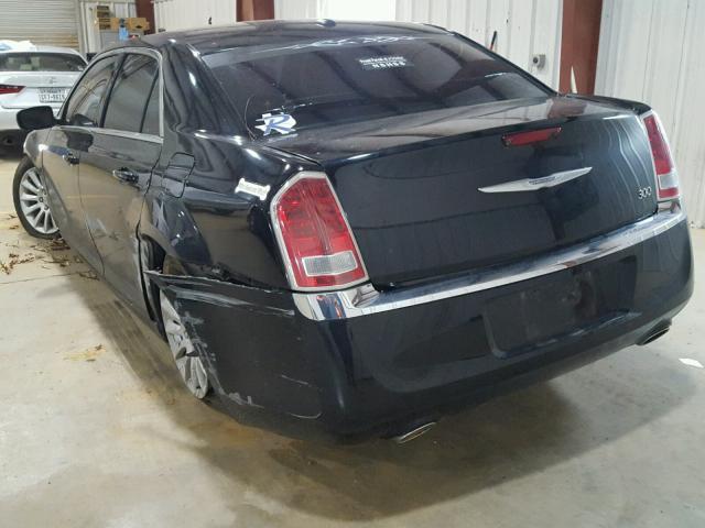 2C3CCAAGXDH576206 - 2013 CHRYSLER 300 BLACK photo 3