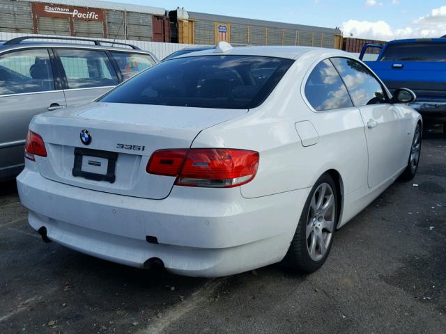 WBAWB73589P045287 - 2009 BMW 335 I WHITE photo 4