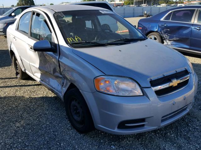 KL1TD5DE3AB127651 - 2010 CHEVROLET AVEO LS SILVER photo 1