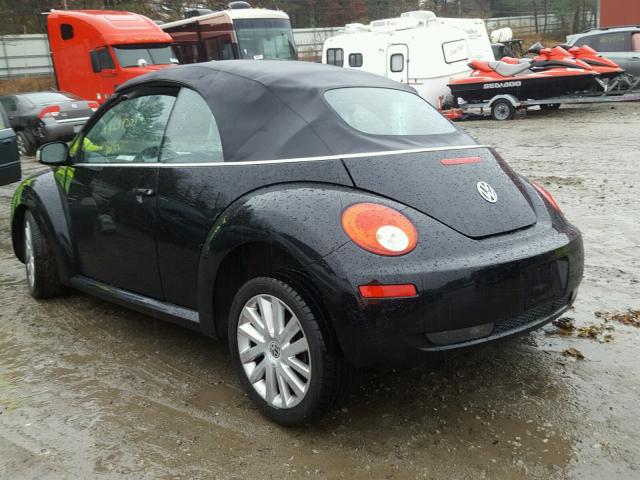 3VWRG31Y28M412998 - 2008 VOLKSWAGEN NEW BEETLE BLACK photo 3