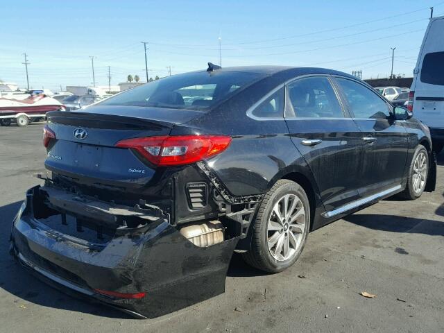 5NPE34AFXGH416545 - 2016 HYUNDAI SONATA SPO BLACK photo 4