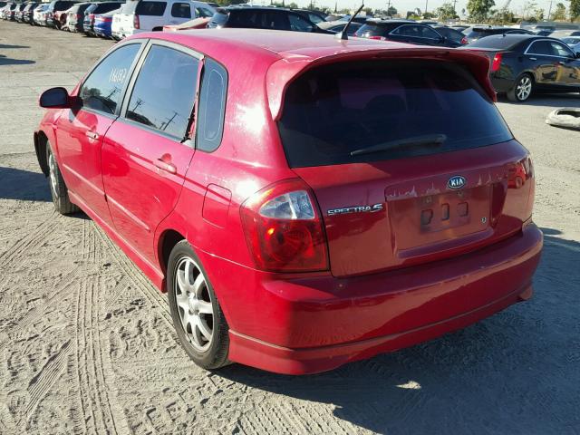 KNAFE162765347103 - 2006 KIA SPECTRA5 RED photo 3