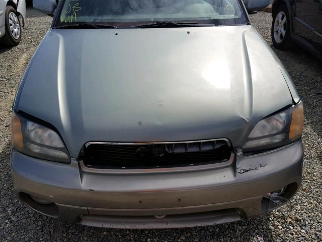 4S3BH806637645817 - 2003 SUBARU LEGACY OUT GREEN photo 7