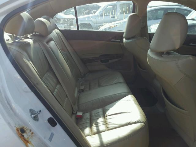 1HGCP36859A050800 - 2009 HONDA ACCORD EXL WHITE photo 6