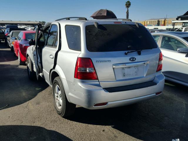 KNDJC735185833087 - 2008 KIA SORENTO EX SILVER photo 3