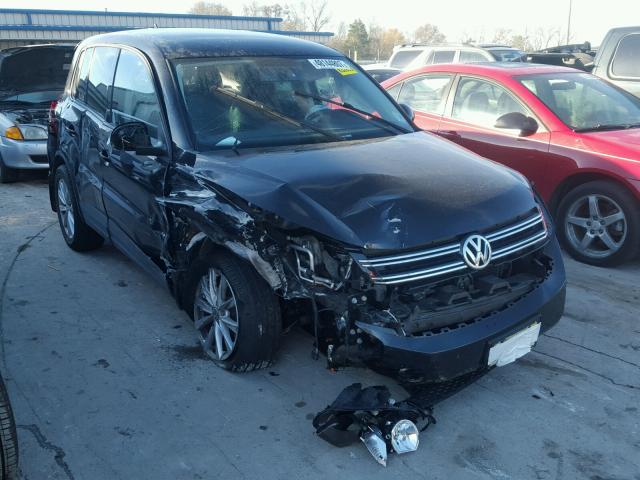 WVGBV3AX6EW623114 - 2014 VOLKSWAGEN TIGUAN S BLACK photo 1