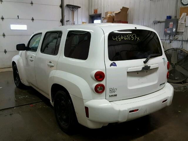 3GNCA13B89S593391 - 2009 CHEVROLET HHR LS WHITE photo 3