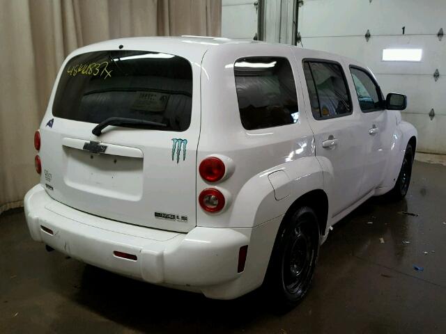 3GNCA13B89S593391 - 2009 CHEVROLET HHR LS WHITE photo 4