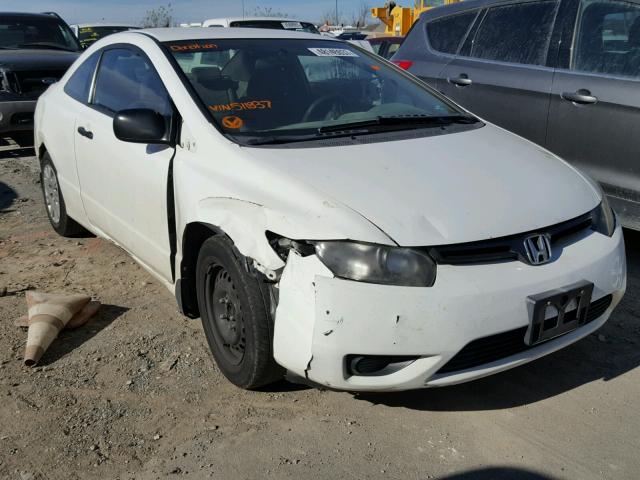 2HGFG11258H511837 - 2008 HONDA CIVIC WHITE photo 1