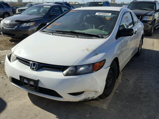 2HGFG11258H511837 - 2008 HONDA CIVIC WHITE photo 2