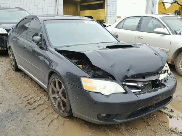 4S3BL676566218907 - 2006 SUBARU LEGACY GT BLACK photo 1