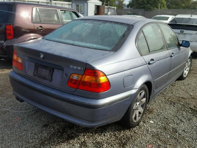 WBAAZ33463PH34101 - 2003 BMW 325 I BLUE photo 4