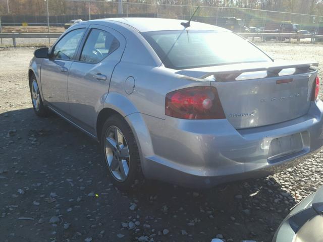 1C3CDZAG1DN769895 - 2013 DODGE AVENGER SE GRAY photo 3