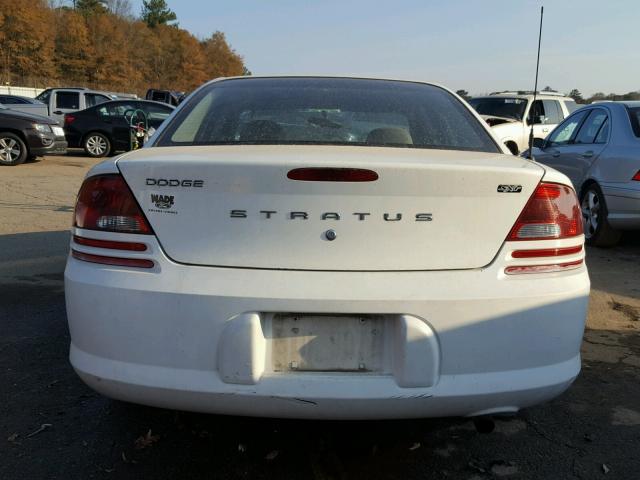 1B3AL46T46N229119 - 2006 DODGE STRATUS SX WHITE photo 9