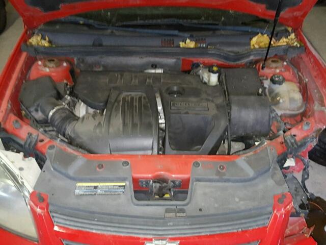 1G1AT58H897266933 - 2009 CHEVROLET COBALT LT RED photo 7