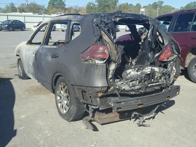 5N1AT2MNXHC736379 - 2017 NISSAN ROGUE SV BURN photo 3