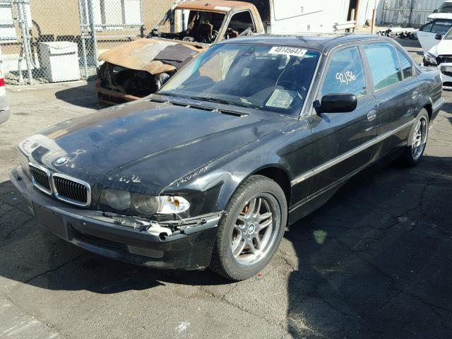 WBAGH83471DP29088 - 2001 BMW 740 IL BLACK photo 2