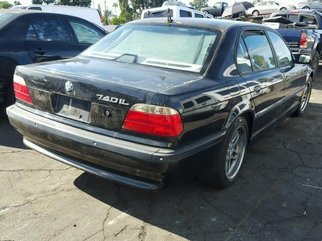 WBAGH83471DP29088 - 2001 BMW 740 IL BLACK photo 4