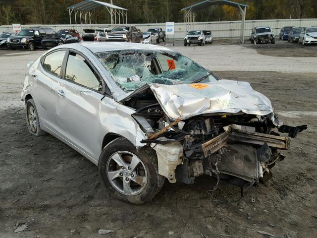 KMHDH4AE0EU097496 - 2014 HYUNDAI ELANTRA SE SILVER photo 1