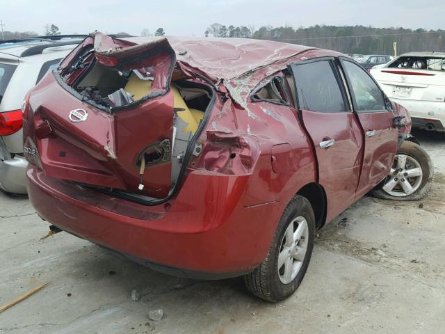 JN8AS5MT3AW024666 - 2010 NISSAN ROGUE S RED photo 4