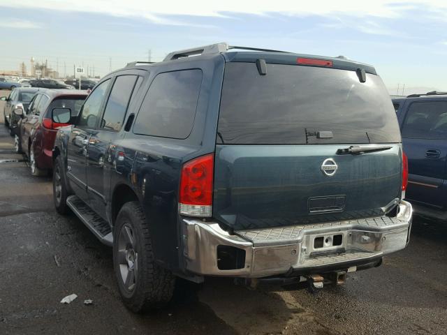 5N1AA08B65N700182 - 2005 NISSAN ARMADA BLUE photo 3