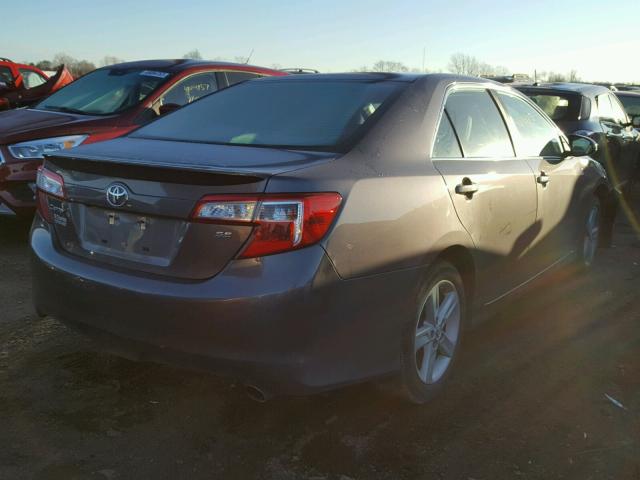 4T1BF1FK1EU813042 - 2014 TOYOTA CAMRY L GRAY photo 4