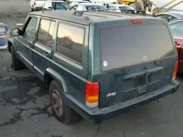 1J4FT68S2XL524294 - 1999 JEEP CHEROKEE S GREEN photo 3