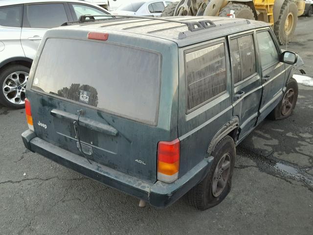 1J4FT68S2XL524294 - 1999 JEEP CHEROKEE S GREEN photo 4