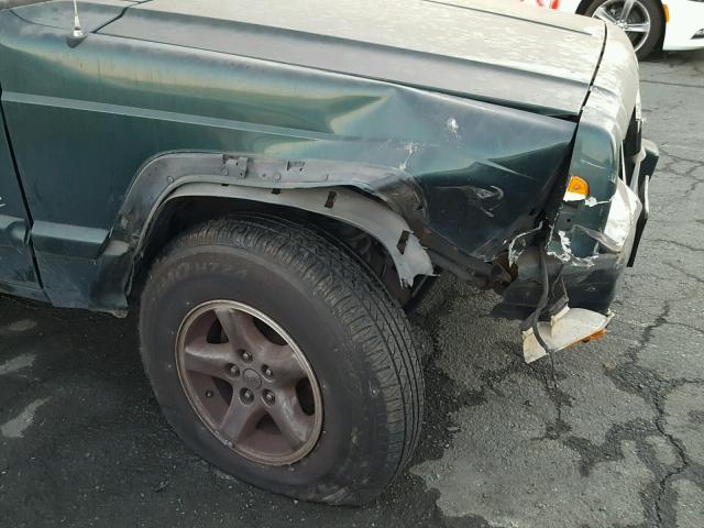 1J4FT68S2XL524294 - 1999 JEEP CHEROKEE S GREEN photo 9