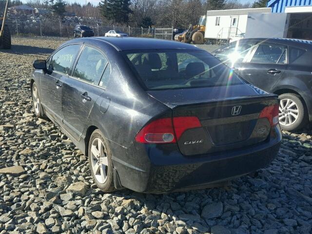 2HGFA15988H013396 - 2008 HONDA CIVIC EXL 黑色 照片 3