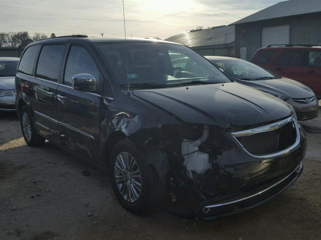 2C4RC1CG7DR564320 - 2013 CHRYSLER TOWN & COU BLACK photo 1