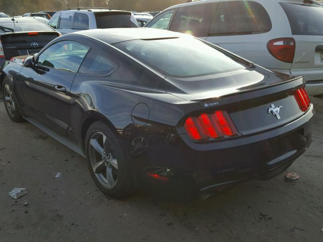 1FA6P8AM9G5337534 - 2016 FORD MUSTANG BLACK photo 3