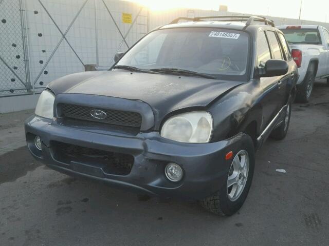 KM8SC13E74U830918 - 2004 HYUNDAI SANTA FE G BLACK photo 2